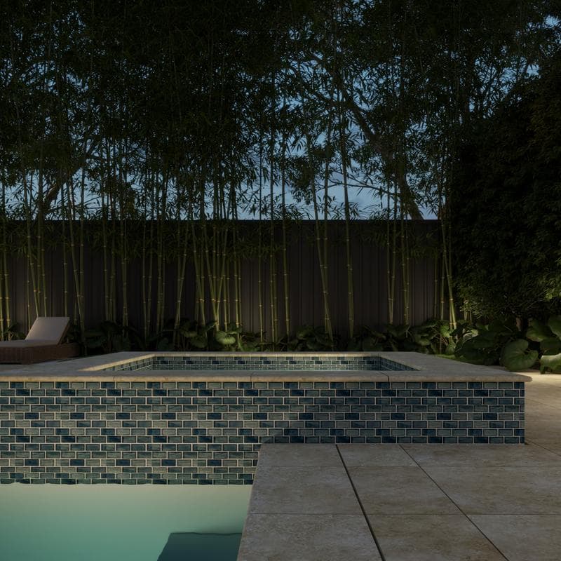 Aquabella Fjord Majestic 1x2 Glass Mosaic 12"x12" Pool Tile (FJ-1297) - Image 16