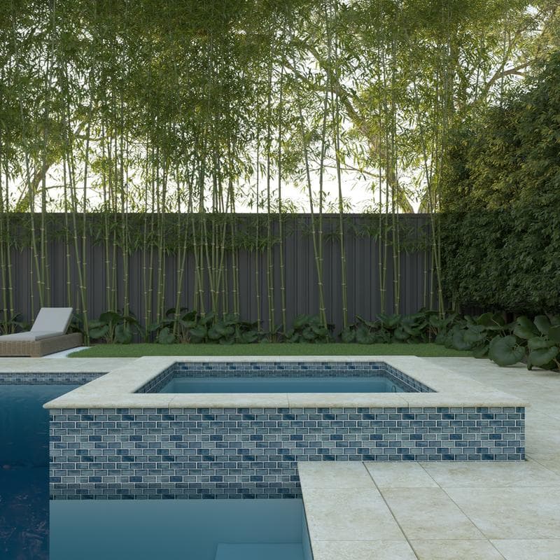 Aquabella Fjord Majestic 1x2 Glass Mosaic 12"x12" Pool Tile (FJ-1297) - Image 8