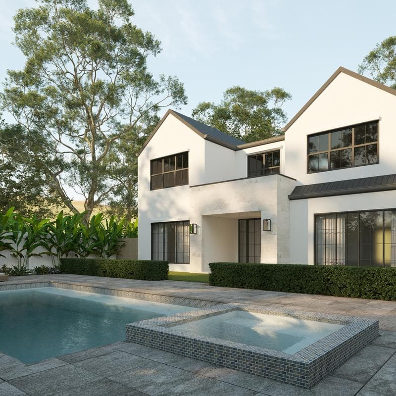 Aquabella Mountains Rockies 1x2 Porcelain Mosaic 12"x12" Pool Tile - Image 3