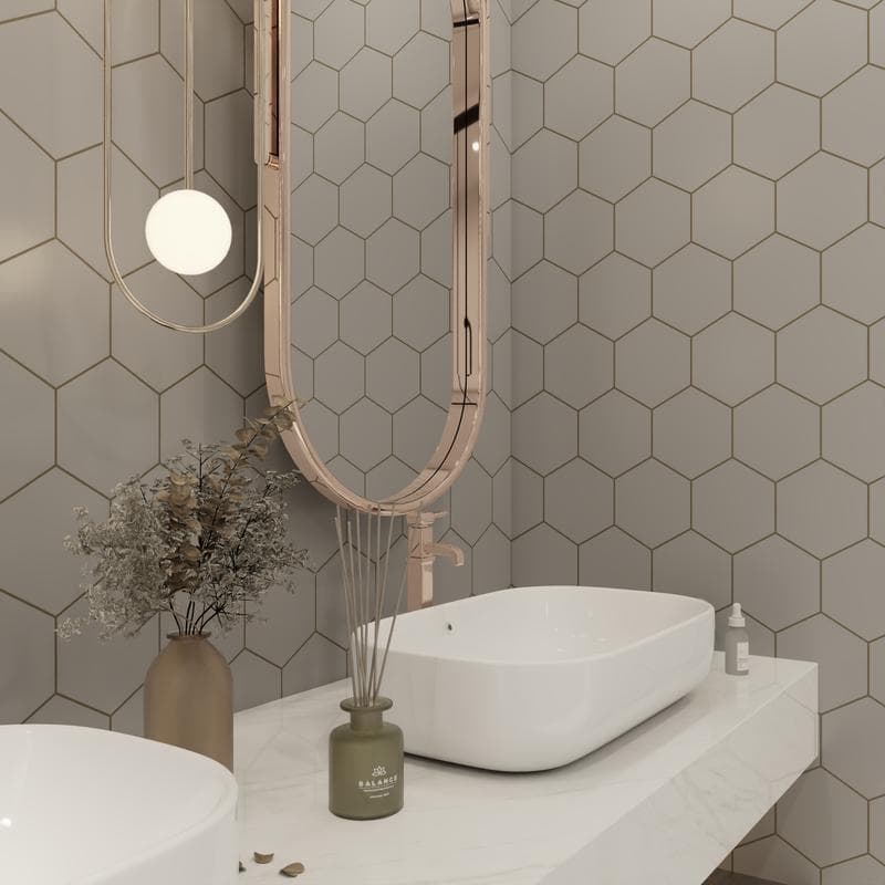 Marquise Hexagon Acero Matte 5x6 - Image 7