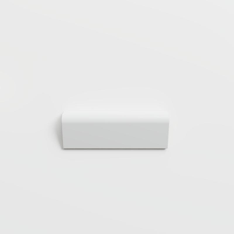 Mood Bright Tender Gray 2x6 RAD Bullnose - Image 1
