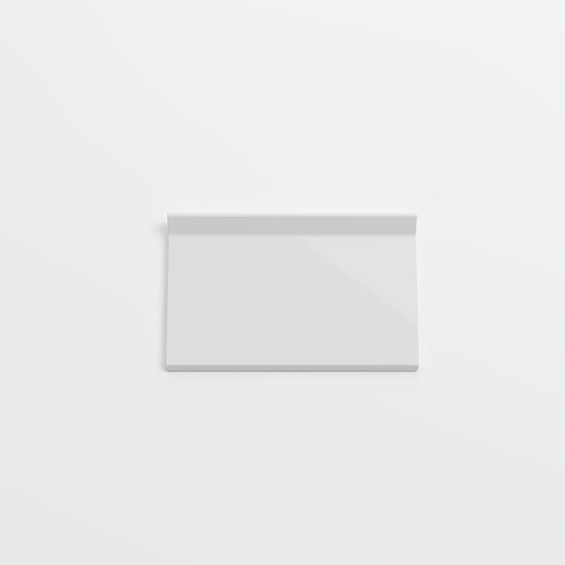 Mood Bright Tender Gray 3 3/4 x 6 Cove - Flat Top - Image 1