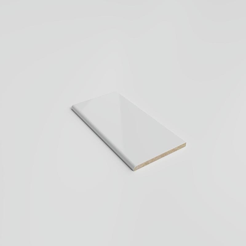 Mood Bright Tender Gray 3x6 Single Bullnose - Image 2