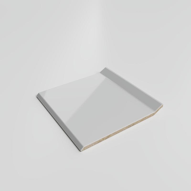 Mood Bright Tender Gray 4-1/4 x 4-1/4 Cove - Flat Top - Image 2