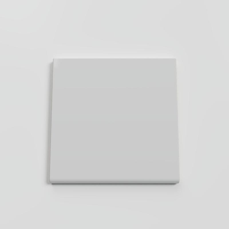 Mood Bright Tender Gray 6x6 Single Bullnose - Image 1