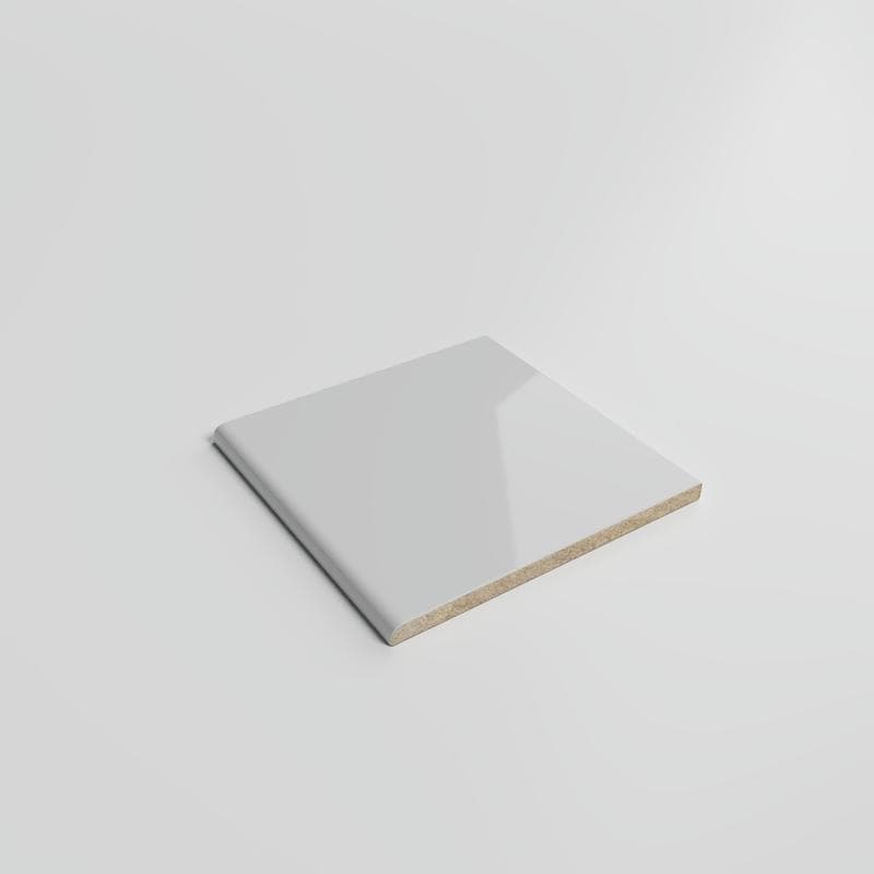 Mood Bright Tender Gray 6x6 Single Bullnose - Image 2