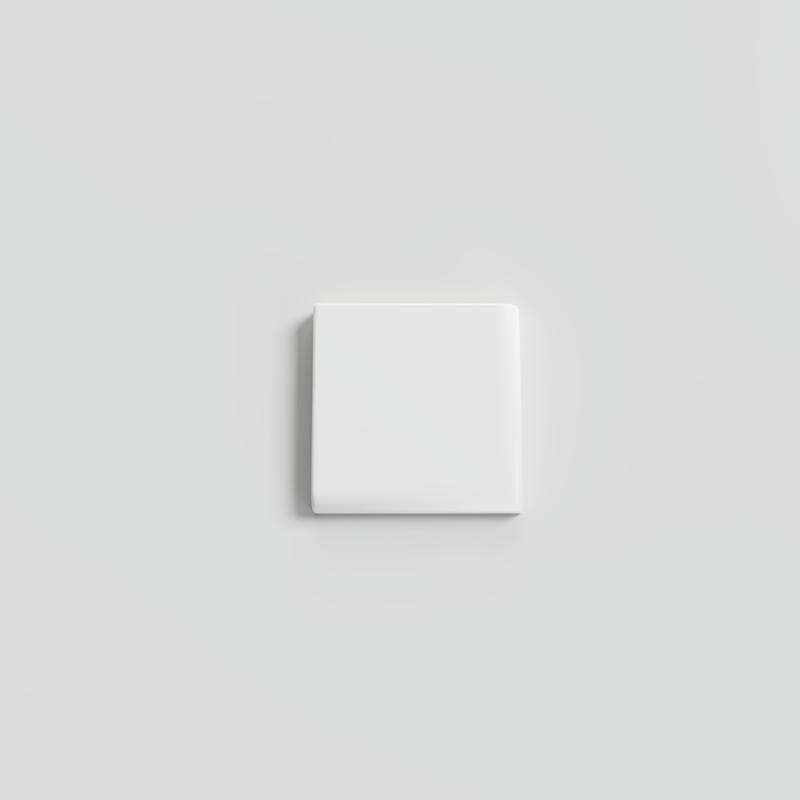 Mood Matte White Ice 2x2 Single Bullnose Corner - Image 1