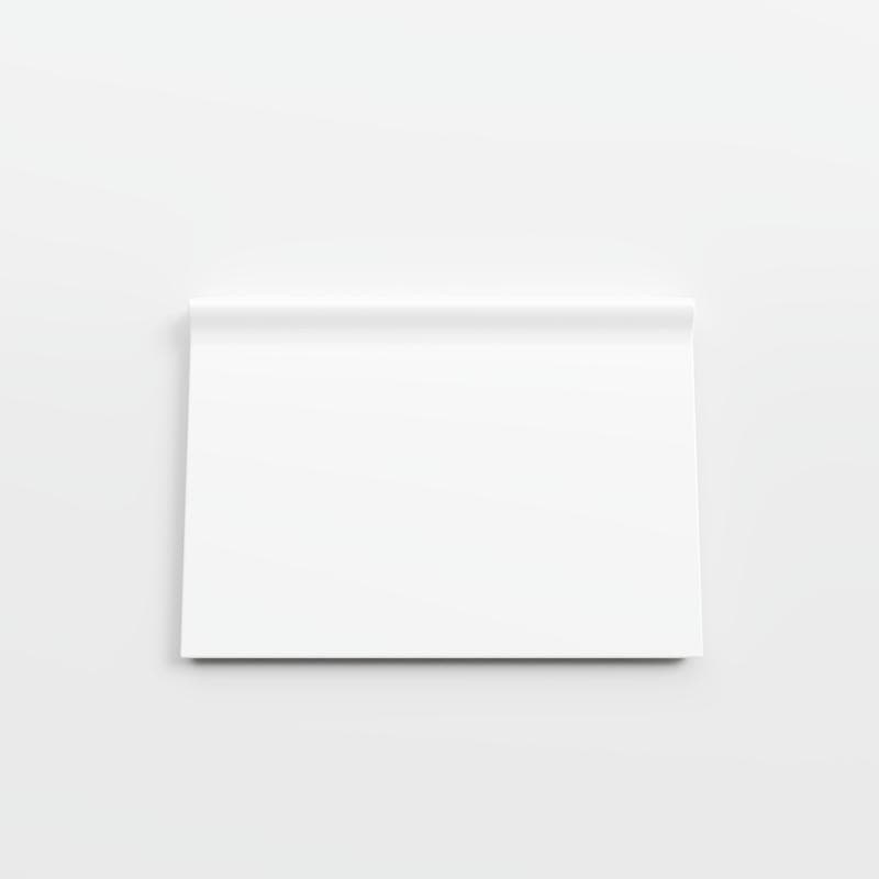 Mood Matte White Ice 4-1/4 x 6 RC Corner - Image 1