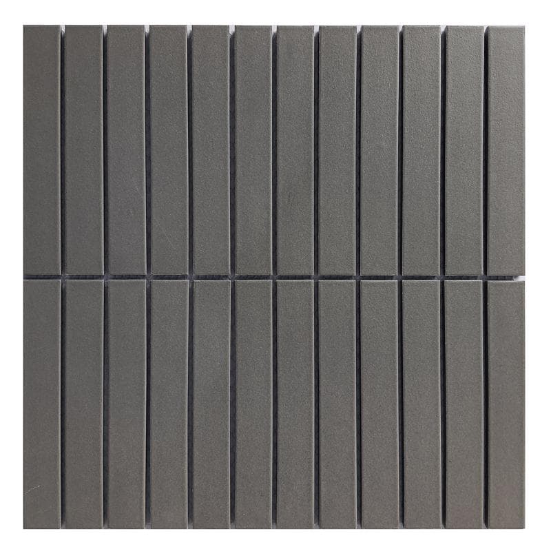 CC Porcelain Taupe Stacked 12x12 Mosaic - Image 1