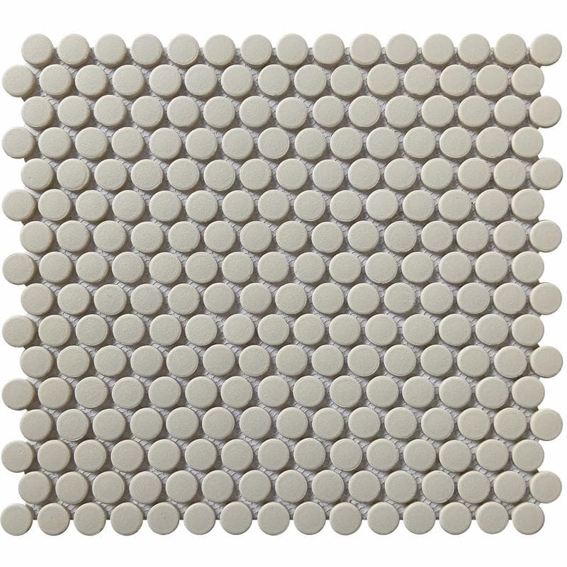 CC Porcelain Tender Gray Penny 12x12 Mosaic - Image 1