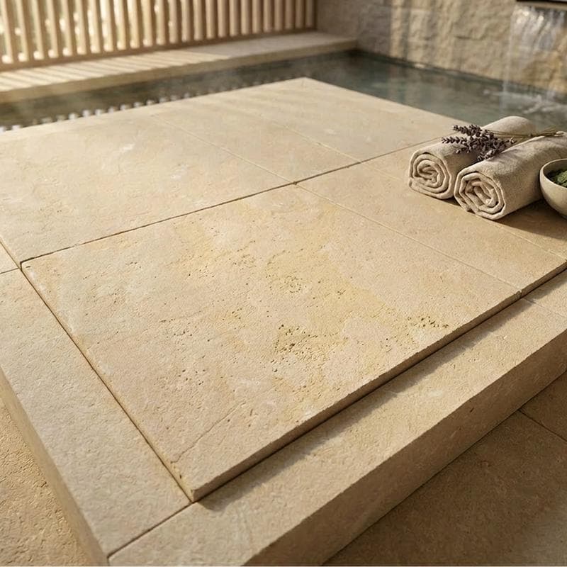 Atlas Beige 5cm Modern Edge Pool Coping 16x24 - Image 4