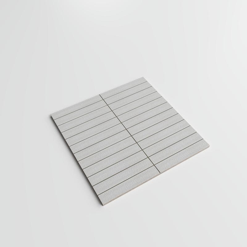 CC Porcelain White Stacked 12x12 Mosaic - Image 4