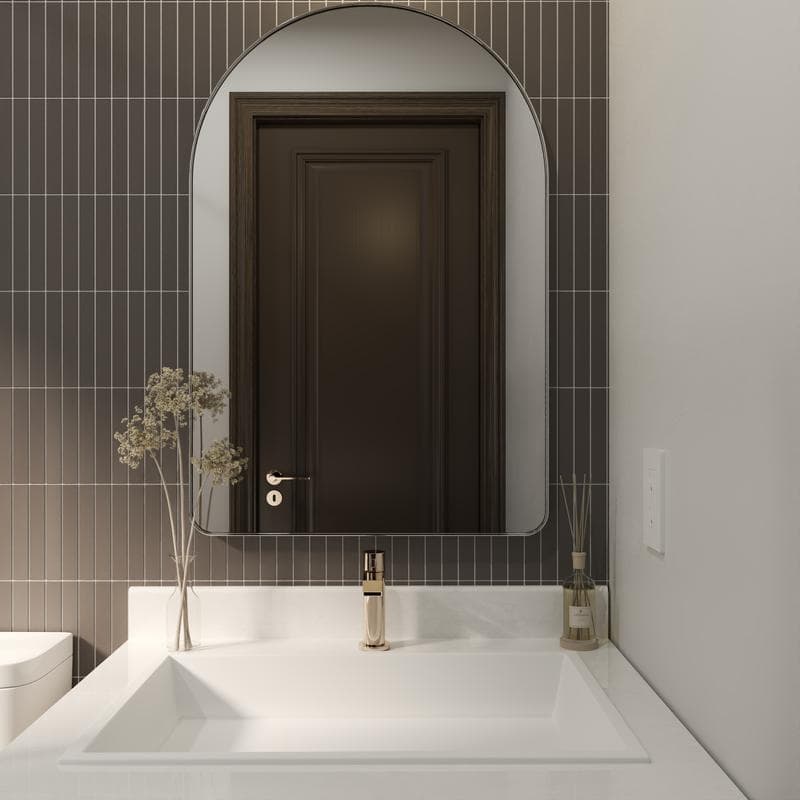 CC Porcelain Black Stacked 12x12 Mosaic - Image 7