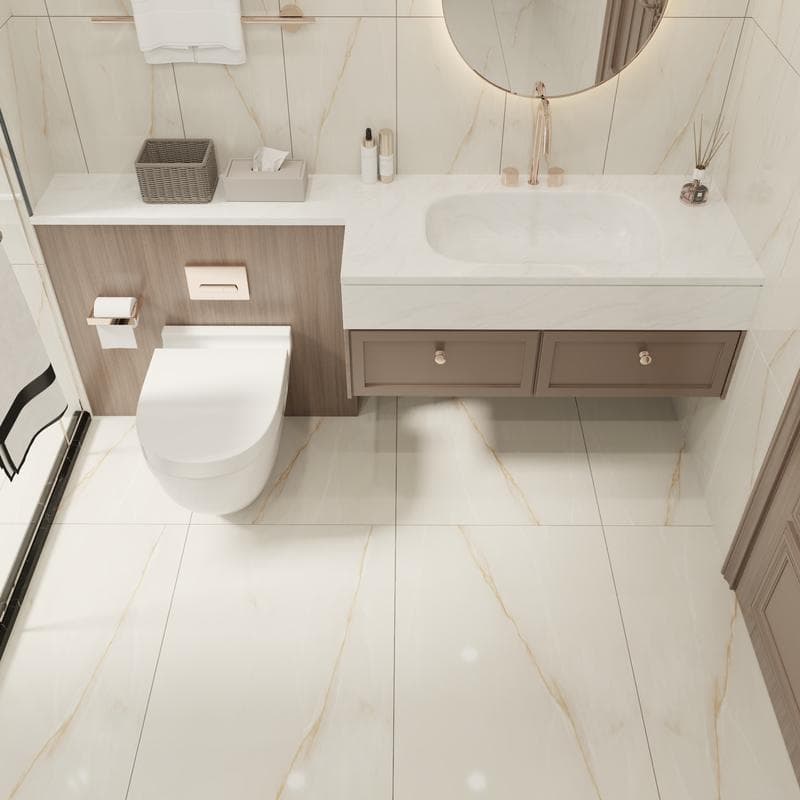24x48 Rectified Marble Onice Supreme Marfil - Image 2