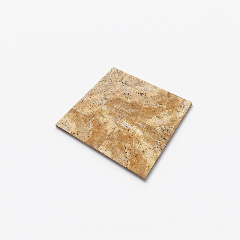 Autumn Leaves (Scabos) Travertine Field Tile French Pattern - Image 2