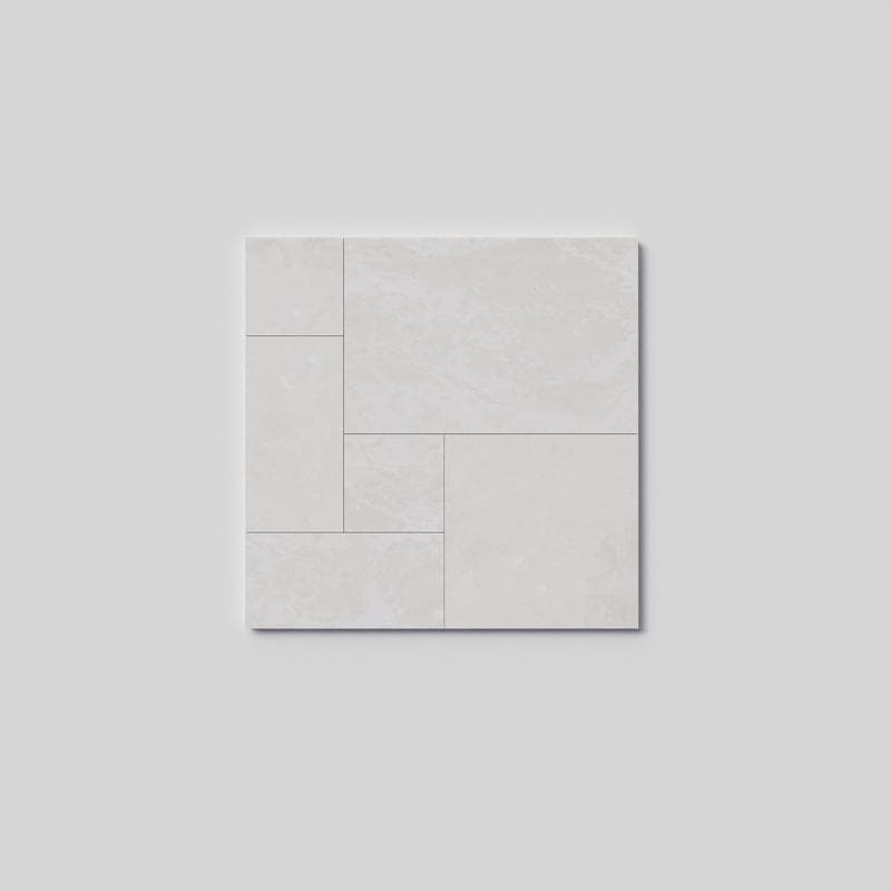 Imperial Platinum Travertine Field Tile French Pattern - Image 1