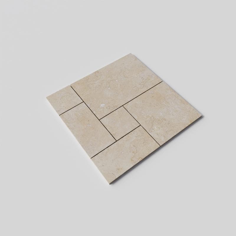 Noce Travertine Field Tile French Pattern - Image 3