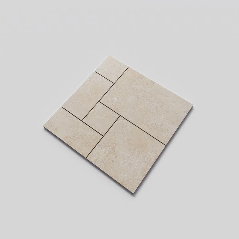 Noce Travertine Field Tile French Pattern - Image 2