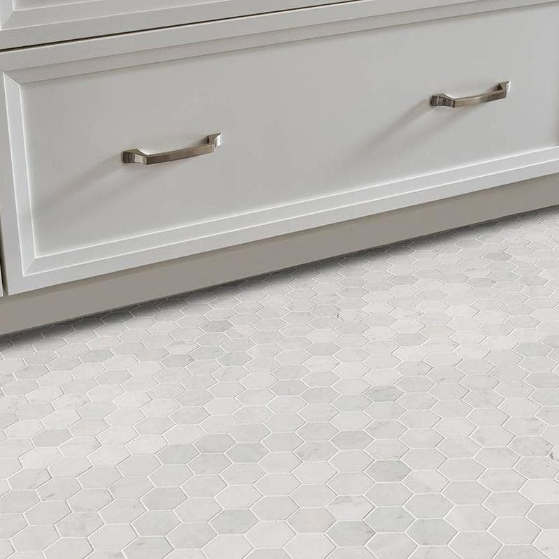 MSI Carrara White 2 Hexagon Mosaic - Image 5