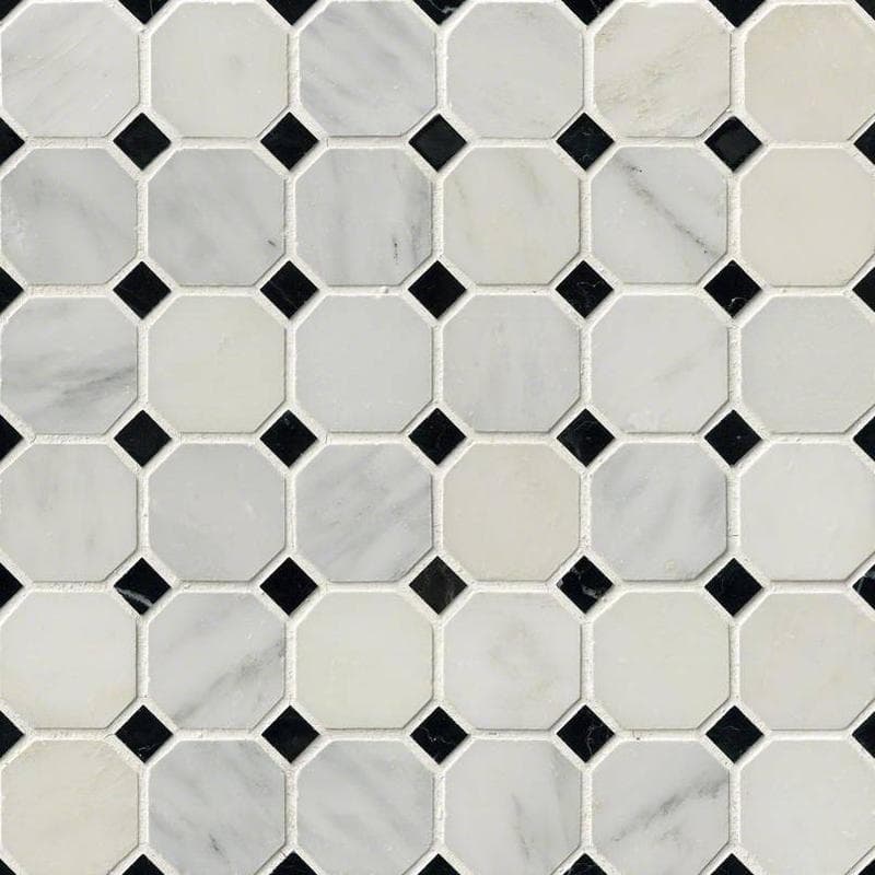MSI Greecian White 2 Octagon Mosaic - Image 1