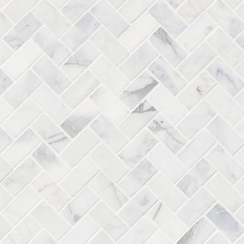 MSI Calacatta Cressa Herringbone Mosaic - Image 1