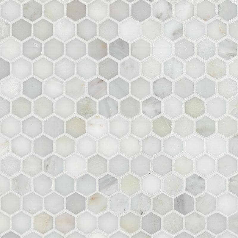 MSI Calacatta Gold 1" Hexagon Mosaic - Image 1