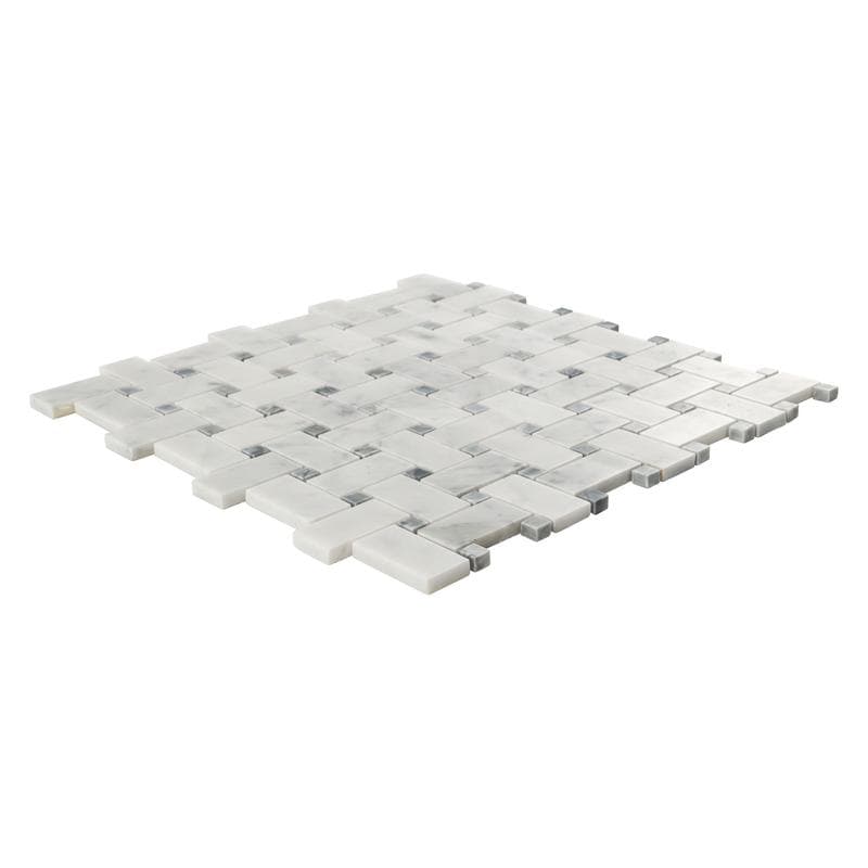 MSI Carrara White Basketweave Honed - Image 3