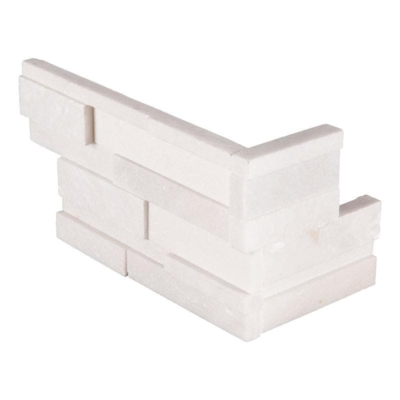 MSI Arctic White 3d Honed Ledger Corner - Image 1