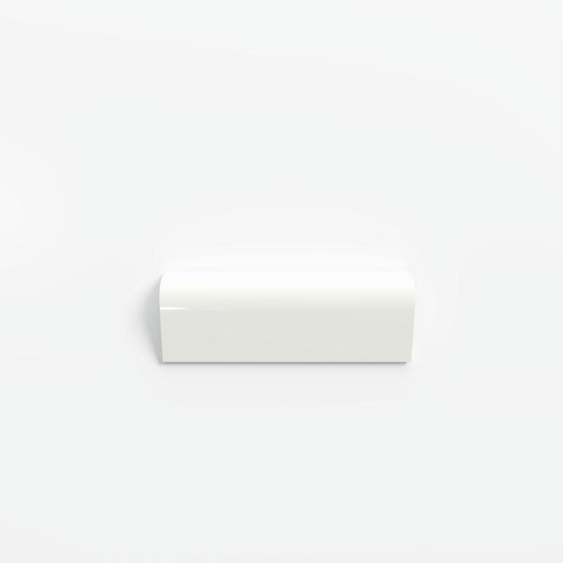 Color Collection Bright Biscuit 2x6 RAD Bullnose - Image 1