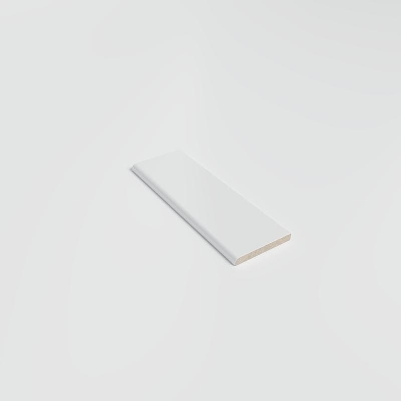 Color Collection Matte White Ice 2x6 Single Bullnose - Image 2