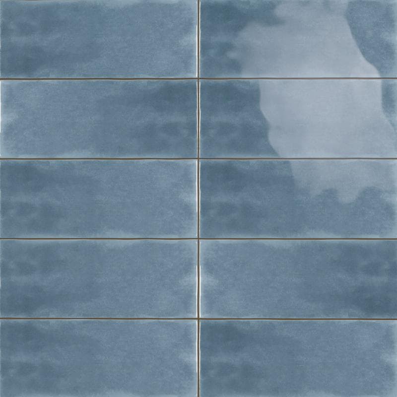 Maiolica Bright Blue Steel 4x10 - Image 1