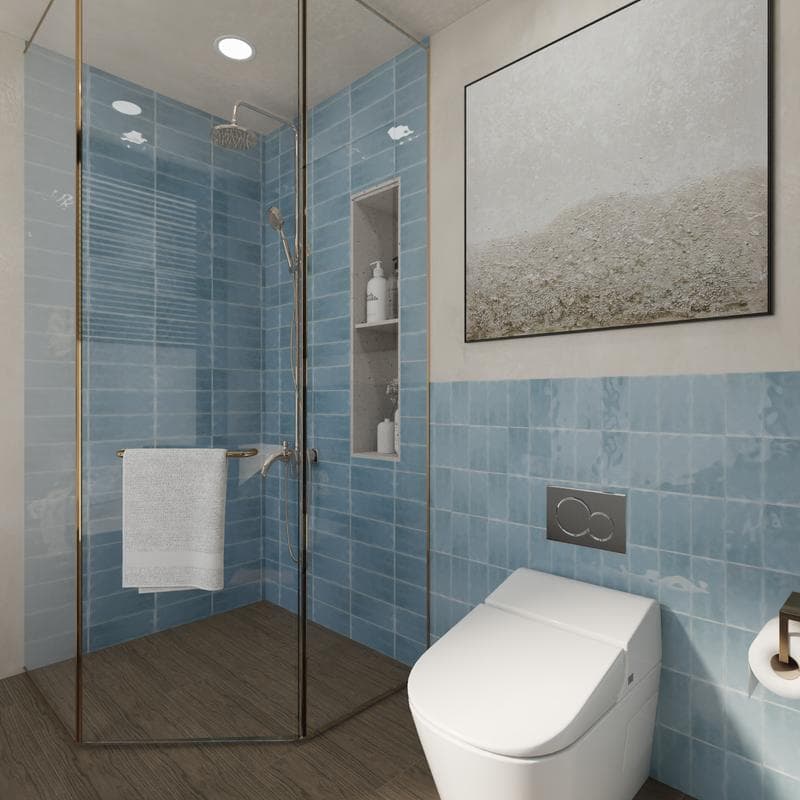 Maiolica Bright Blue Steel 4x10 - Image 2