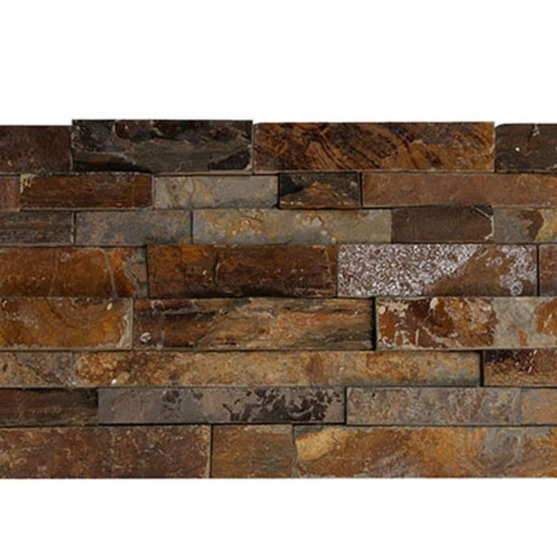 Natural Gold Split Face 6x24 Ledger Panel Flats - Image 4