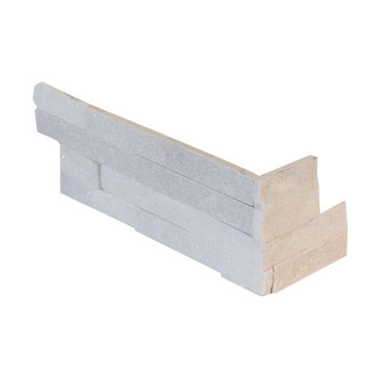 White Splitface Split Face 6x24 Ledger Panel Flats - Image 1