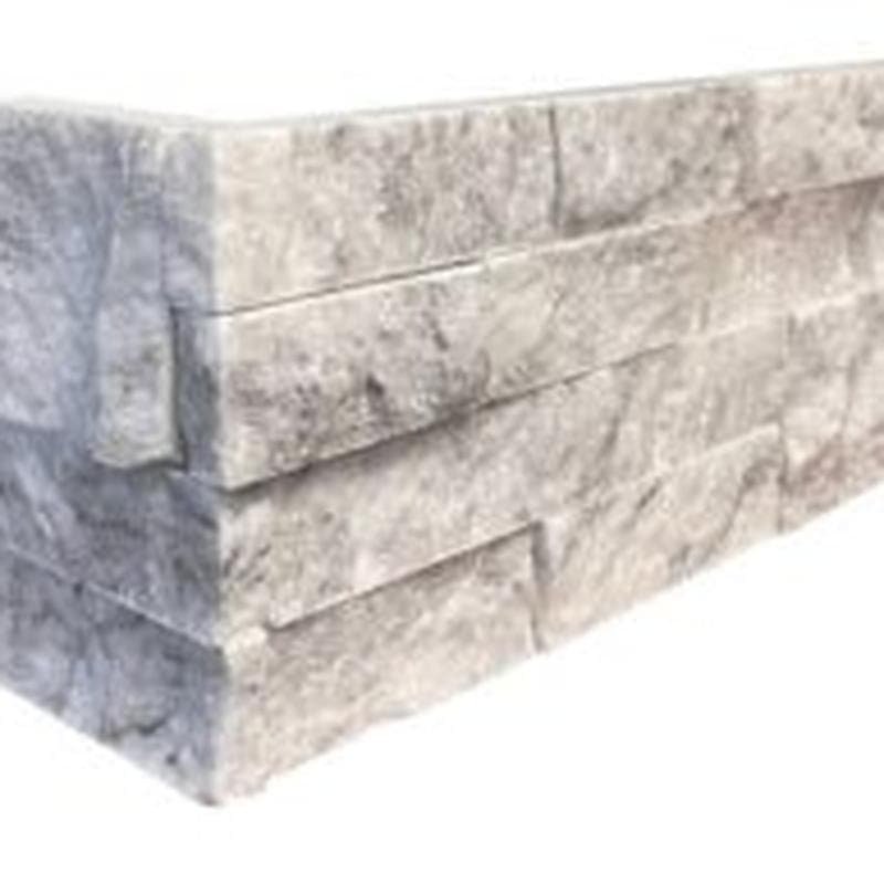 White Carrera Splitface Split Face 6x24 Ledger Panel Flats - Image 4