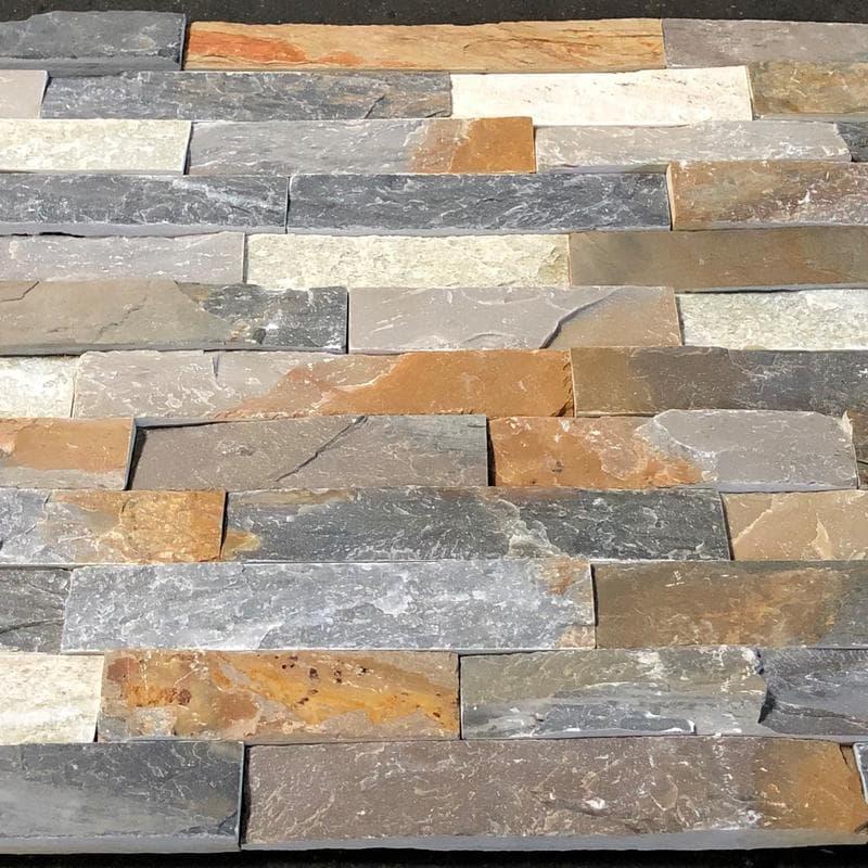 Tropical Gold Split Face 6x24 Ledger Panel Flats - Image 7