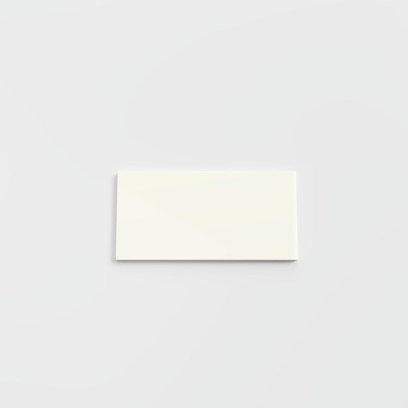 Color Collection Bright Biscuit 3x6 Single Bullnose (Short Side 3") - Image 1