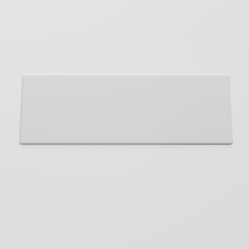 Color Collection Matte Tender Gray 3x12 Single Bullnose - Image 1