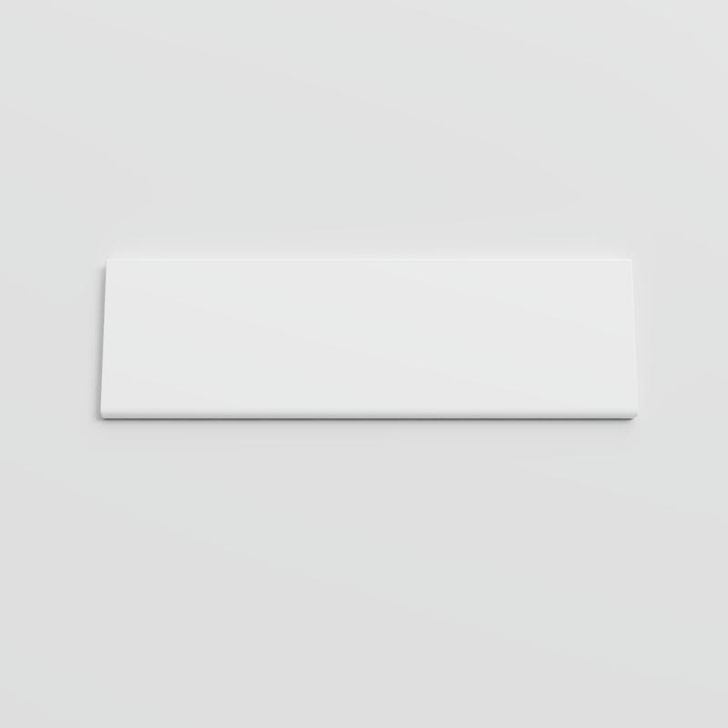 Color Collection Matte White Ice 3x10 Single Bullnose - Image 1