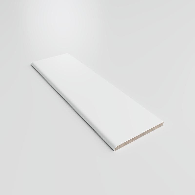 Color Collection Matte White Ice 3x10 Single Bullnose - Image 2