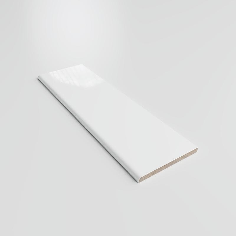 Color Collection Bright White Ice 3x10 Single Bullnose - Image 2