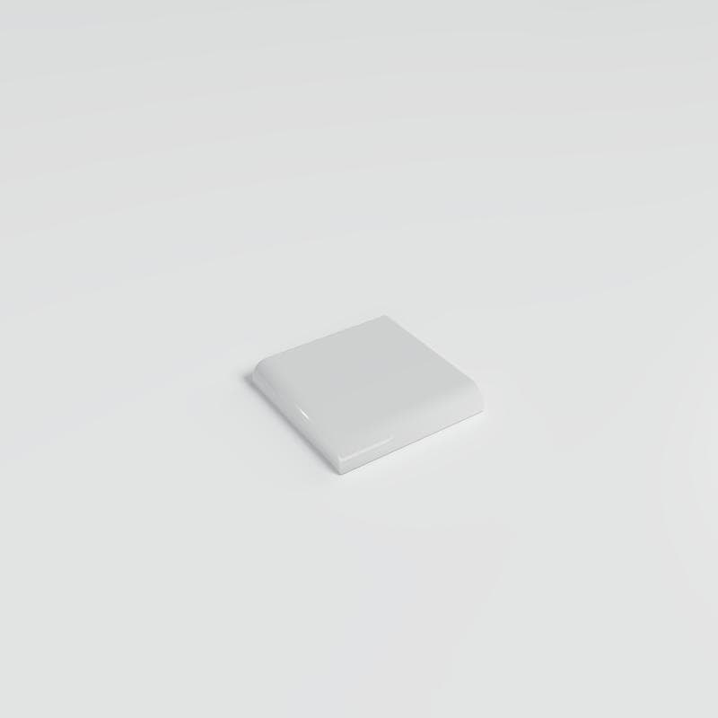 Color Collection Bright Tender Gray 2x2 Single Bullnose Corner - Image 2
