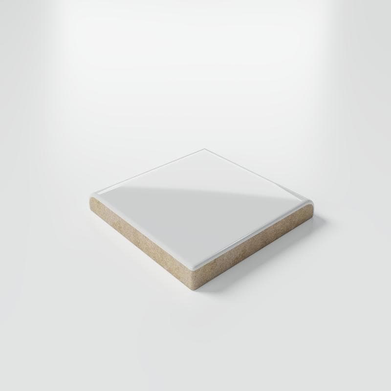 Color Collection Bright Tender Gray 2x2 Single Bullnose Corner - Image 3