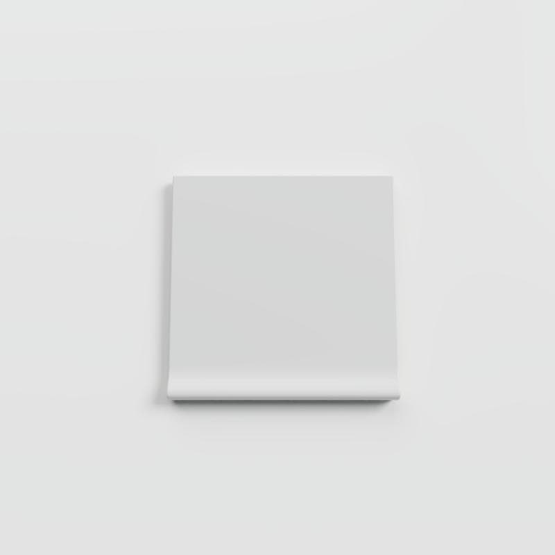 Color Collection Matte Tender Gray 6x6 LC Corner - Image 1