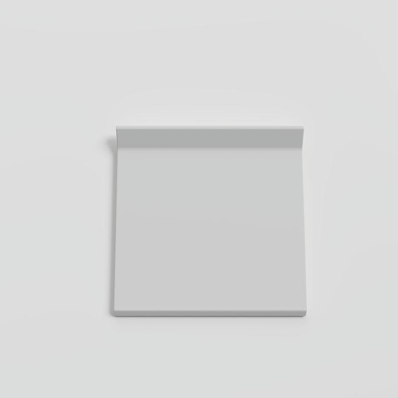 Color Collection Matte Tender Gray 6x6 Cove - Round Top - Image 1