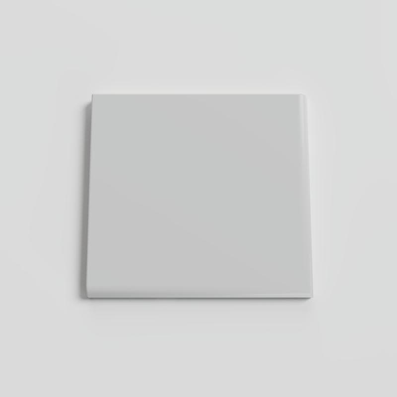 Color Collection Matte Tender Gray 6x6 Single Bullnose Corner - Image 1