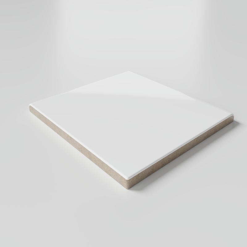 Color Collection Bright White Ice 6x6 Single Bullnose Corner - Image 3
