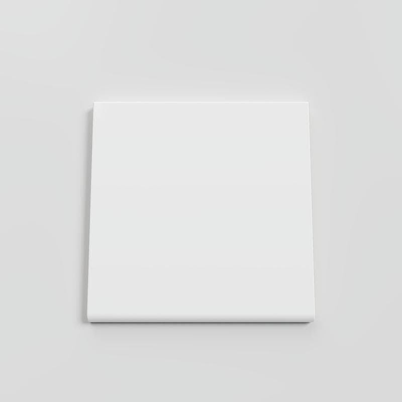 Color Collection Bright White Ice 6x6 Single Bullnose - Image 1