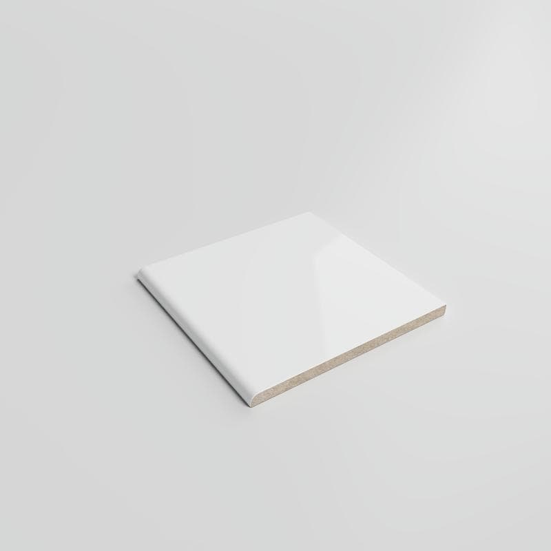 Color Collection Bright White Ice 6x6 Single Bullnose - Image 2