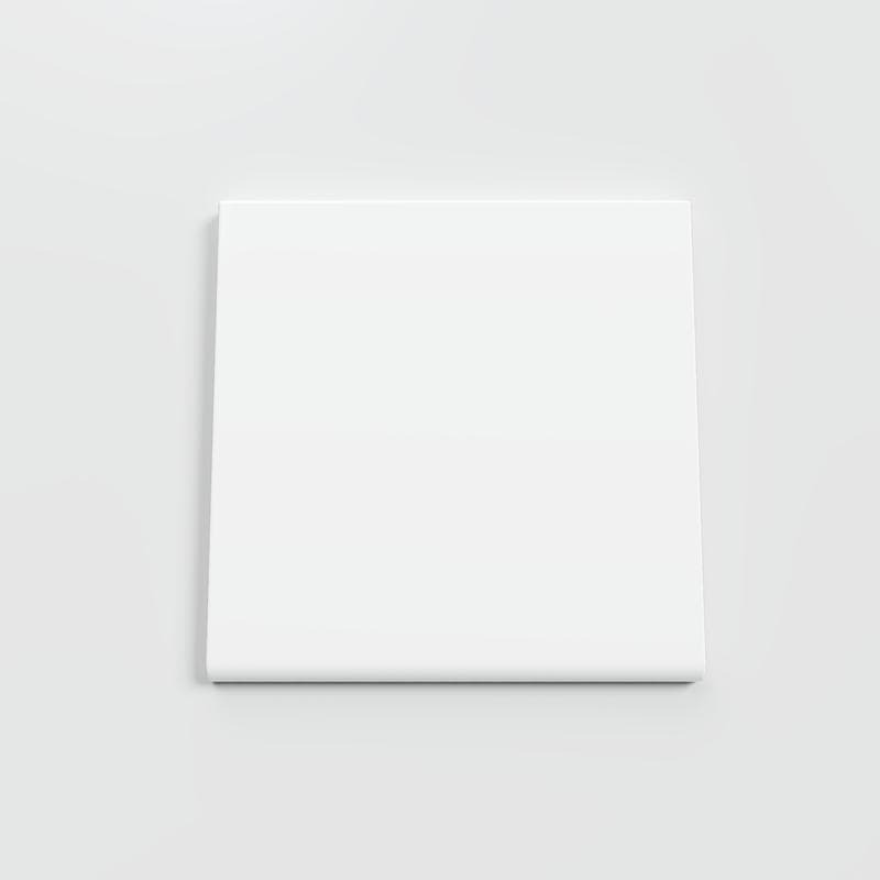 Color Collection Bright White Ice 4-1/4 x 4-1/4 Single Bullnose - Image 1